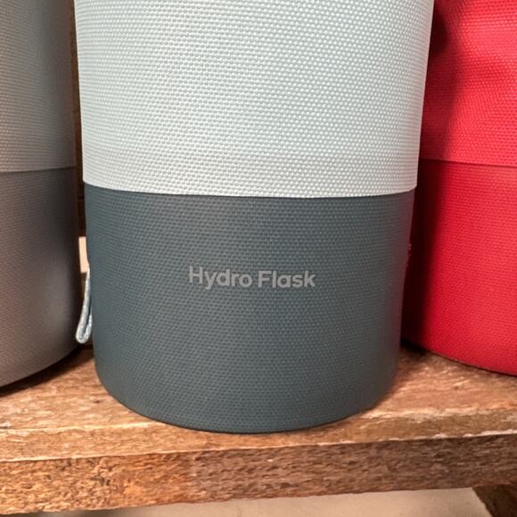 Set Of 3 Hydro Flask Travel Slings For 32oz Bottles - Red, Grey, Aqua - Picture 2 of 8